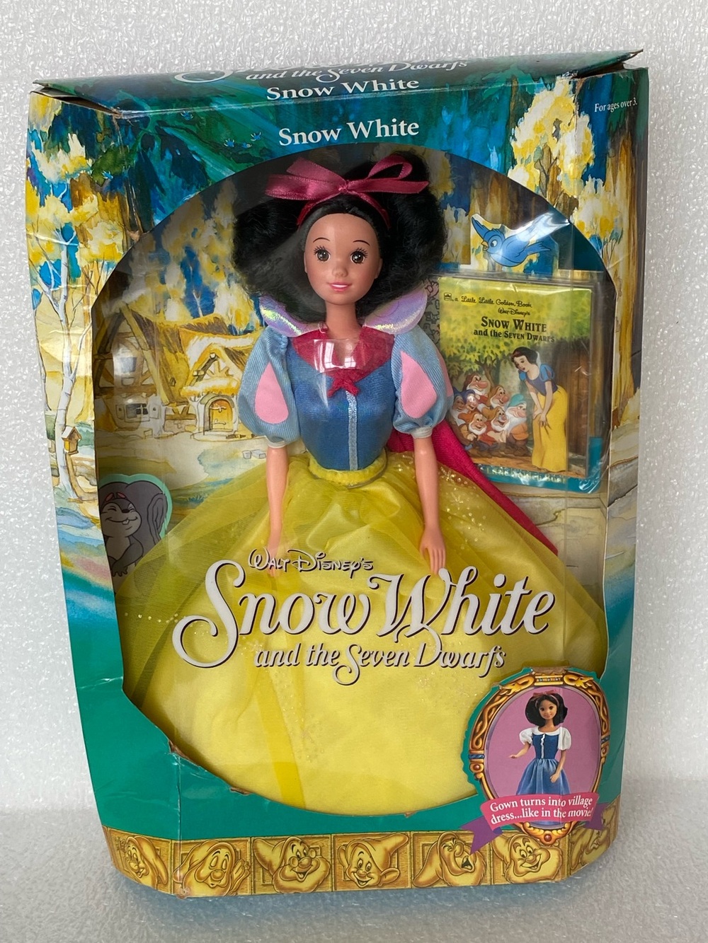 1992 Walt Disney's Snow White and the Seven Dwarfs Doll Mattel #7783 New in Box